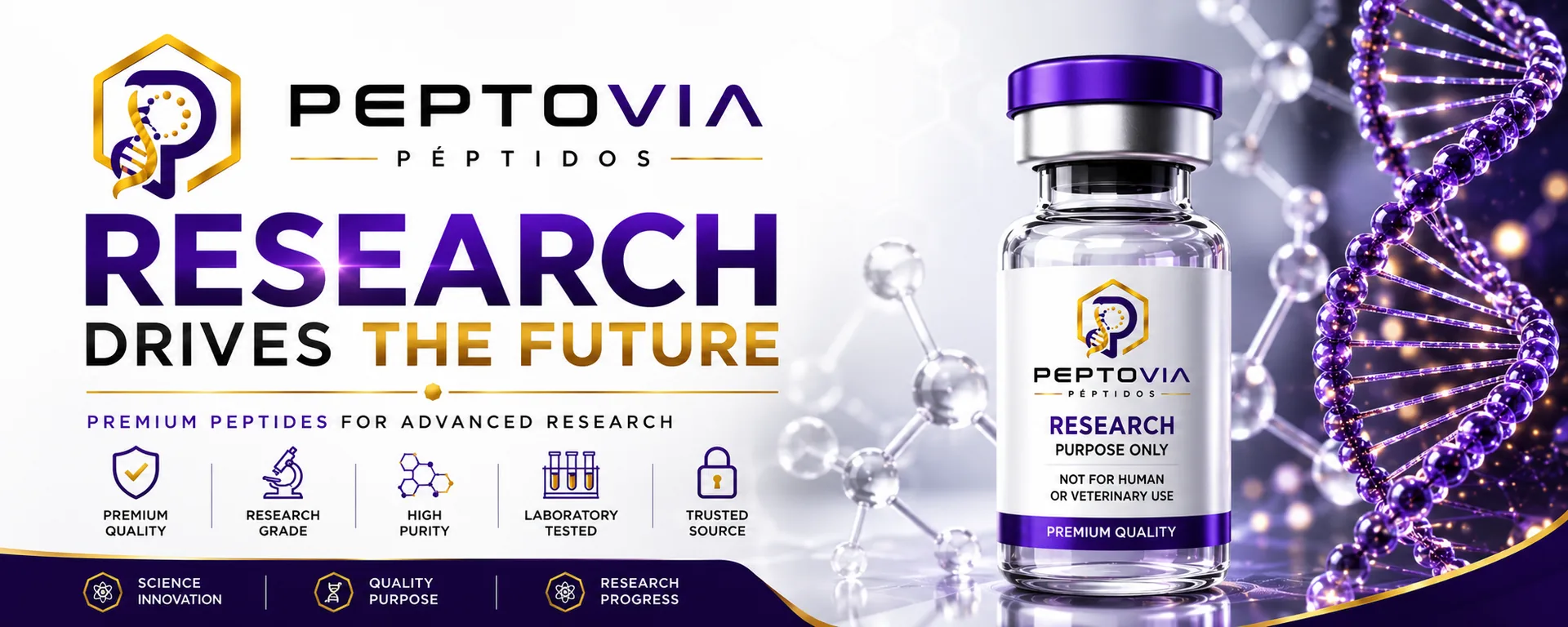Peptovia Peptides — Research drives the future